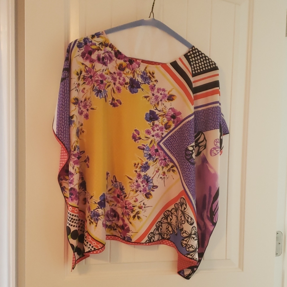 Cabi silk kimono top